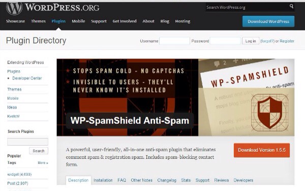 WP SpamShield Anti Spam